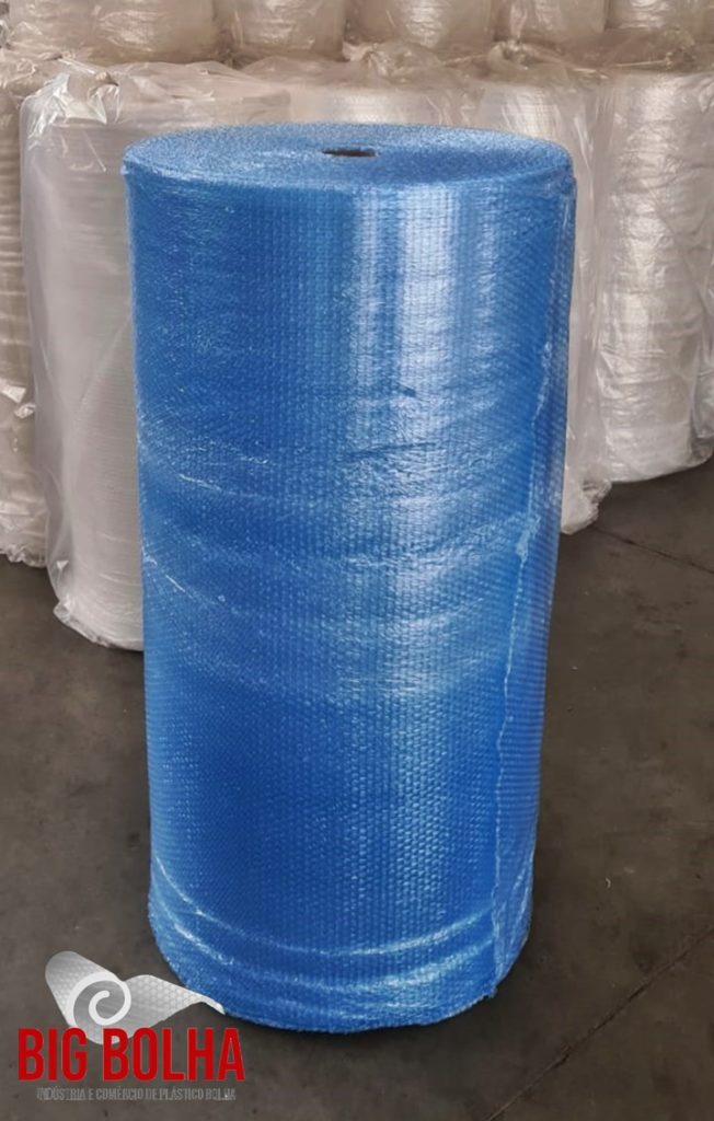 Plástico Bolha azul